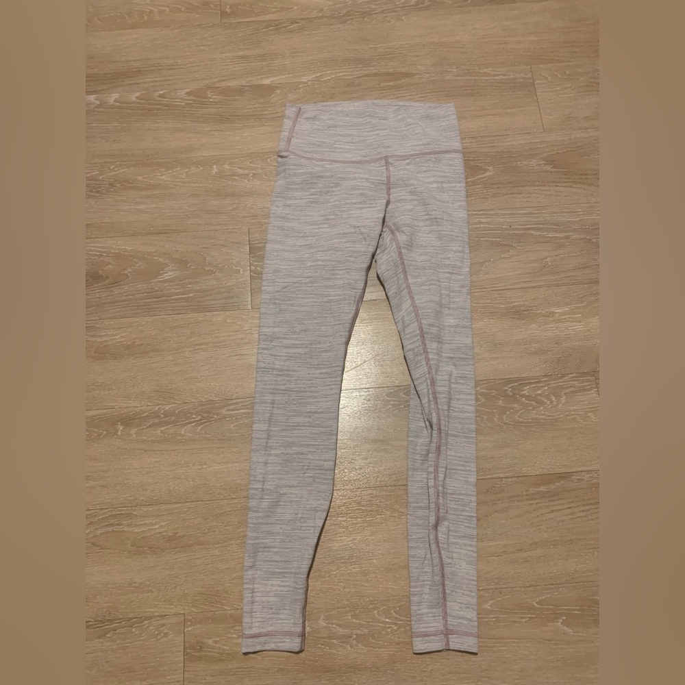 lululemon athletica Movement to Movement Light Gray Leggings Size 8